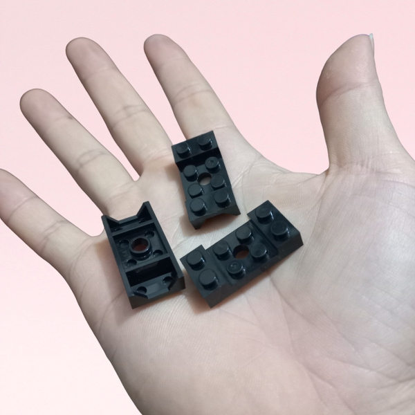 COMBO 3 Gạch Chắn Bùn Kích Thước 2x4 Có Đính Vòm NO.1603 - Phụ Kiện Đồ Chơi Lắp Ráp Tương Thích Part 60212