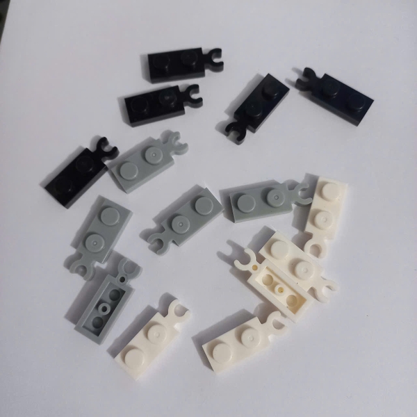 COMBO 10 Gạch 1x2 Với Đầu Kẹp Dọc NO.1708 - Phụ Kiện MOC Đồ Chơi Lắp Ráp Tương Thích Part 78256