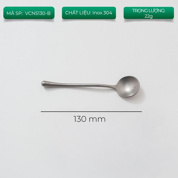 Muỗng cà phê inox 13cm | Volcano coffee - Dụng cụ pha chế cà phê