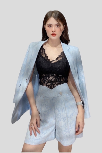 Vest phom dài tay dài