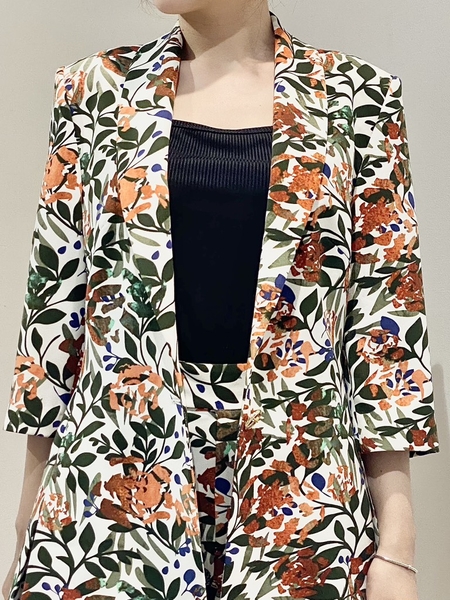 Vest bâu sam xếp tà tay lỡ