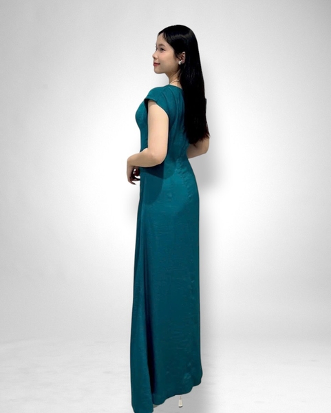 Đầm tiệc maxi cổ đổ