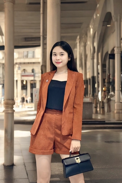 Bộ vest nanton tay dài + quần sọt s