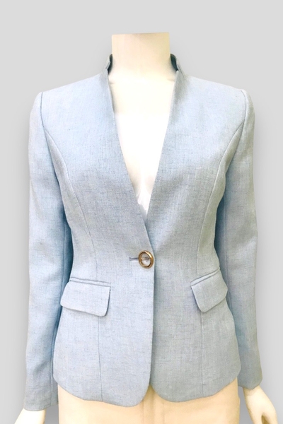Vest cổ đứng xẻ V 2l
