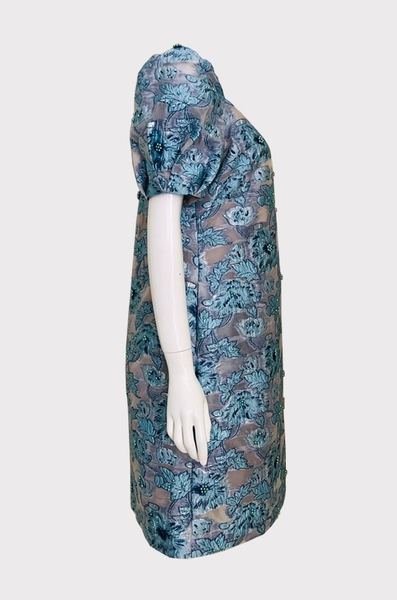 Đầm cổ vuông tay phồng dk sắt