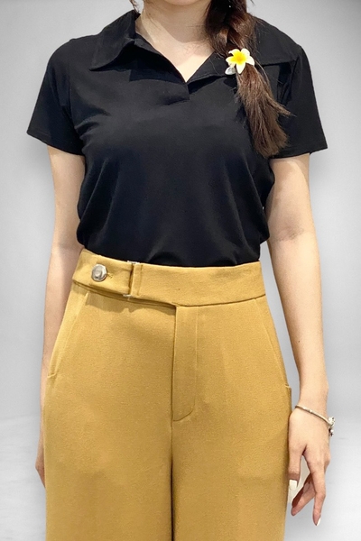 Quần suôn ủi li lưng 4f khoen nút