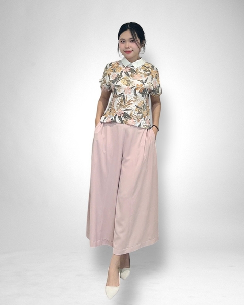 Áo sơ mi tay liền, nút sau