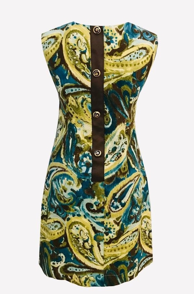 Đầm tunic cổ V nẹp dk roban + nút