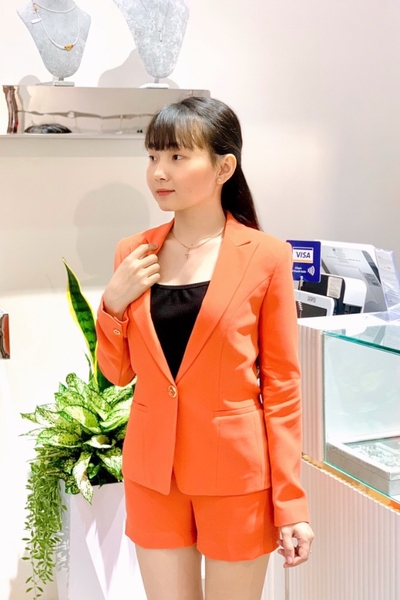 Vest nanton tay dài đờ mi