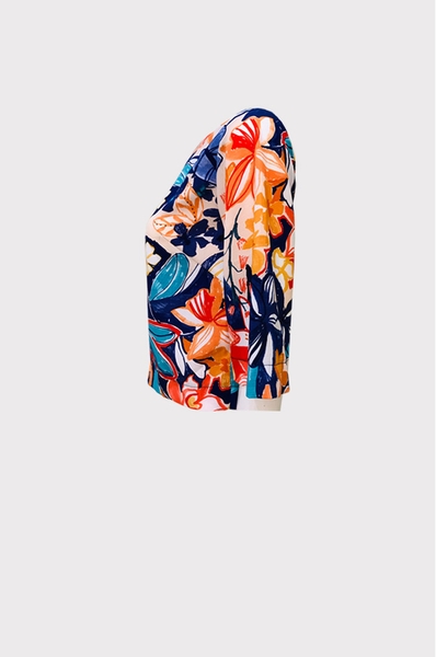 Áo croptop cổ thuyền xẻ sau tay lỡ