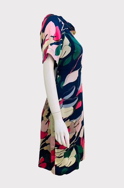 Đầm thuyền sau tim nơ sau tay ngắn