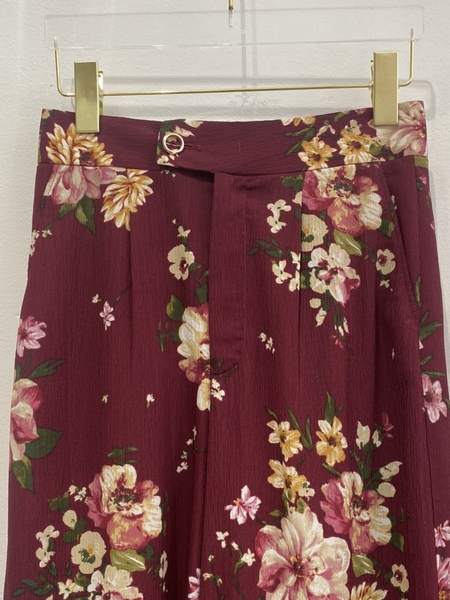 Quần ống suông xếp ben