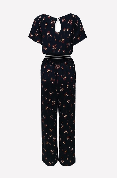 Jumpsuite quần dài rã eo ren thun sọc