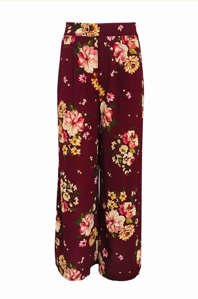 Quần ống suông xếp ben