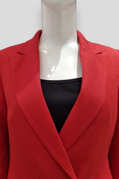 Áo vest phom dài nanton 2 hàng nút 2l - ĐỎ