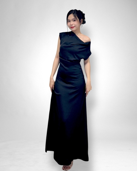 Đầm tiệc maxi cổ đổ