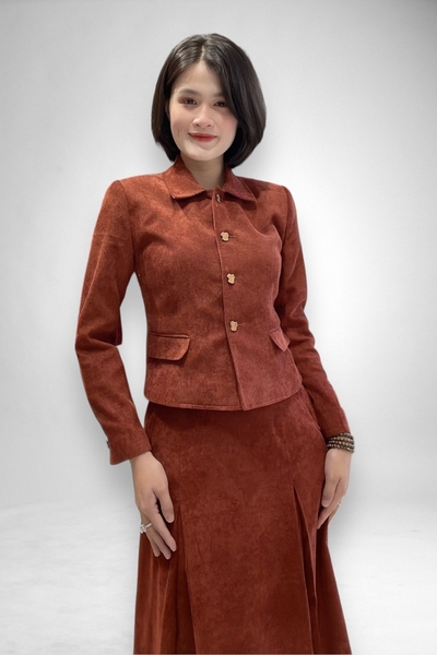 Vest ngắn bâu nhật tay dài 2l