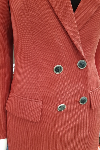 Áo vest phom dài nanton 2 hàng nút 2l - ĐỎ