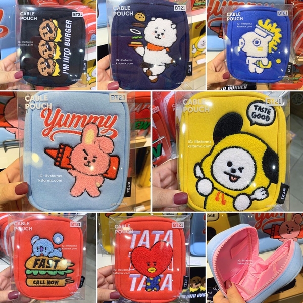 
			[ CÓ SẴN] - BT21 CABLE POUCH OFFICIAL
			
			
			 - Gác Xép Bangtan			
		