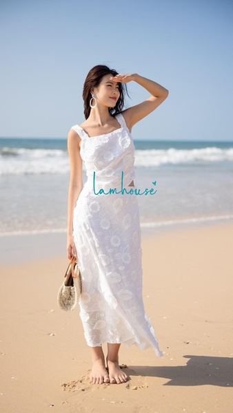 Chân Váy Đính Hoa