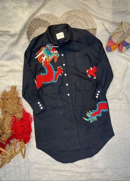 Lam Lady Thêu Rồng