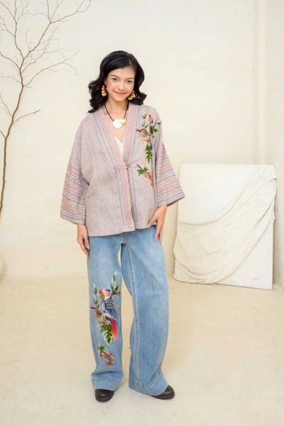 Coat Lady Thêu Két