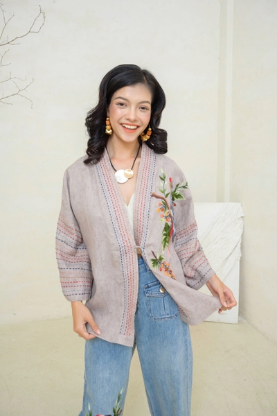 Coat Lady Thêu Két