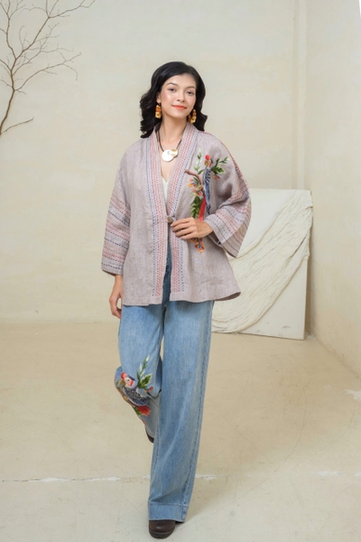 Coat Lady Thêu Két