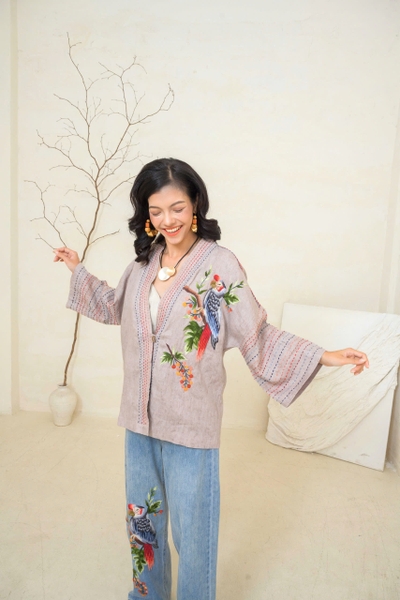 Coat Lady Thêu Két