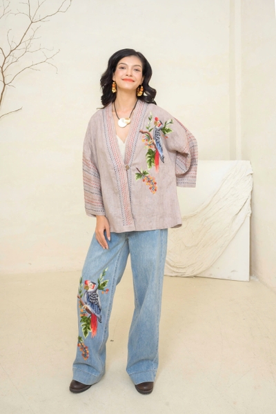 Coat Lady Thêu Két