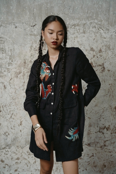 Lam Lady Thêu Rồng