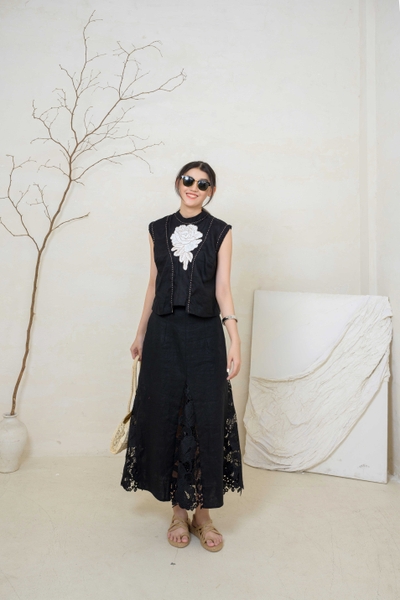 Chân Váy Phối Ren