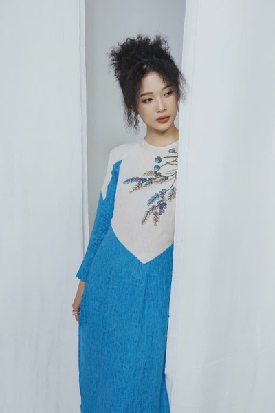 Áo Dài Linen Lam Hoa 3
