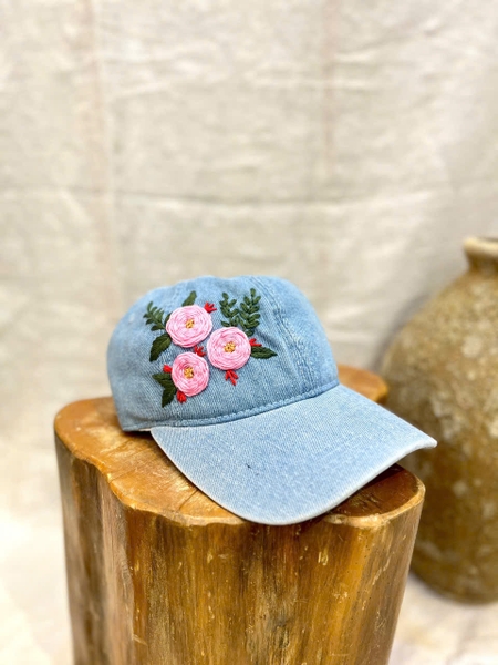 Mũ Thêu Light jean