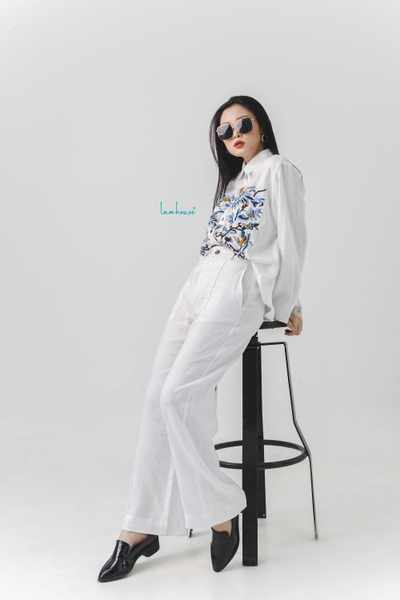 Quần Ống Suông Dập Ly 30cm