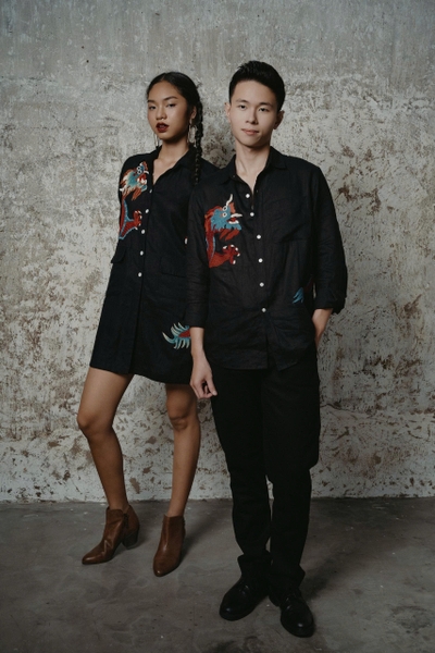 Lam Lady Thêu Rồng