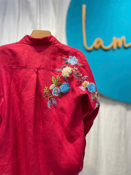 Sơ Mi Hoa Hồng Mini