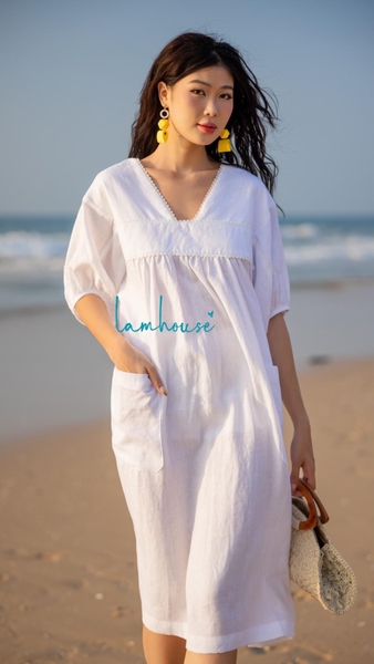 Đầm Babydoll Phối Ren