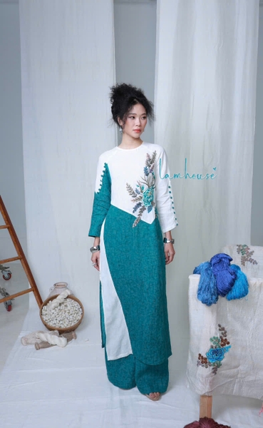 Áo Dài Lam Hoa 1