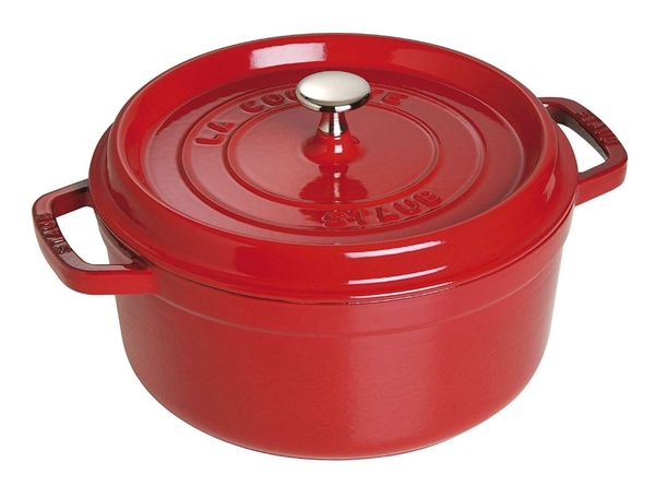 Nồi gang staub 24cm, 3,8l, đỏ