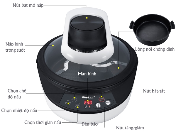 Nồi chiên không dầu Steba HF 2050 2