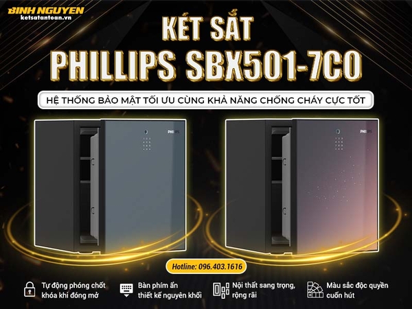 Két Phillips SBX501-7C0 hệ thống bảo mật tối ưu cùng khả năng chống cháy cực tốt