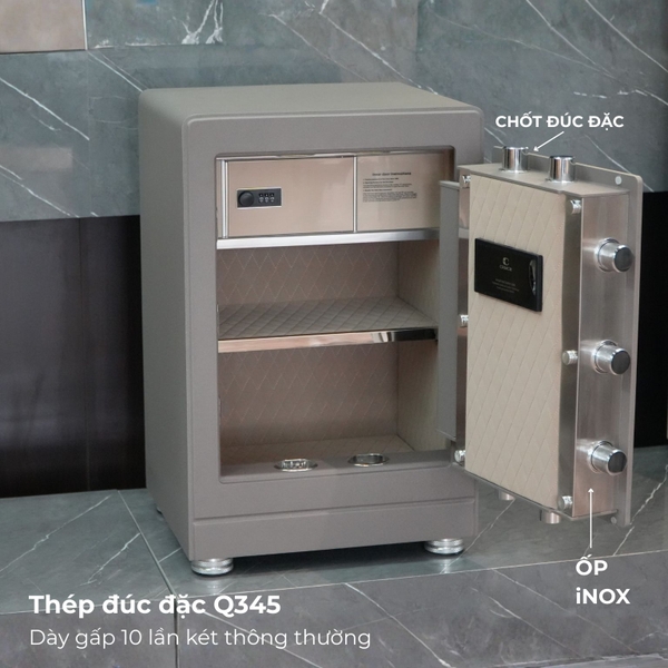 thân két sắt Xiaomi CRMCR 61LB thép đúc đặc Q345 ép thủy lực 1000 tấn, chống phá vượt trội