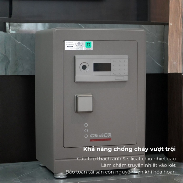 két sắt Xiaomi CRMCR 61LB khả năng chống cháy cao với cấu tạo thạch anh và silicat chịu nhiệt