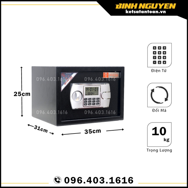 Két sắt khách sạn việt tiệp kks01 màu đen chính hãng giá rẻ