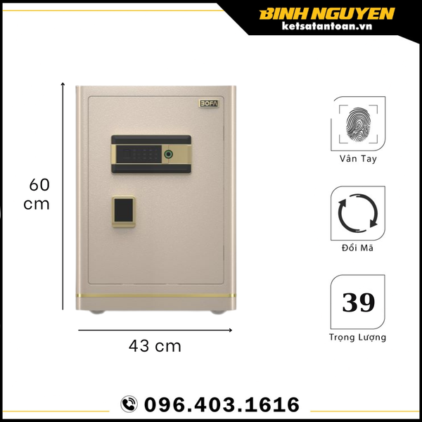 Két sắt bofa nhập khẩu zb-60dj chính hãng giá rẻ