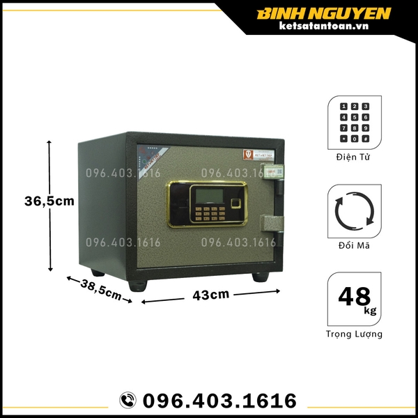 Két sắt việt tiệp điện tử mini kvtsc35 chính hãng giá rẻ