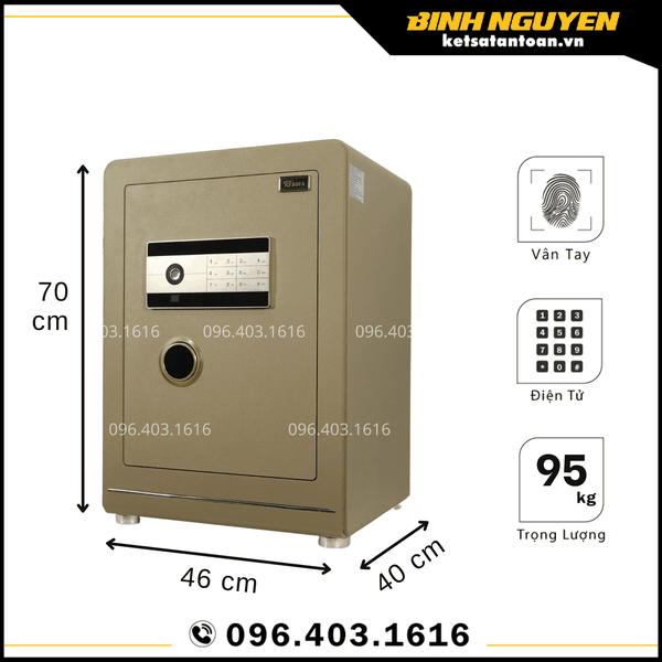 Két sắt nhập khẩu bofa bf-v-70bj khóa vân tay điện tử