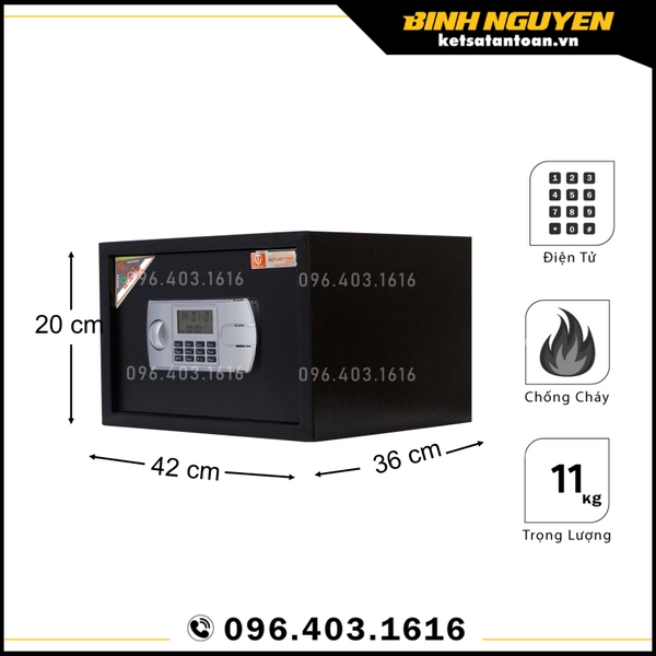 Két sắt khách sạn việt tiệp ks42dt khóa điện tử chính hãng