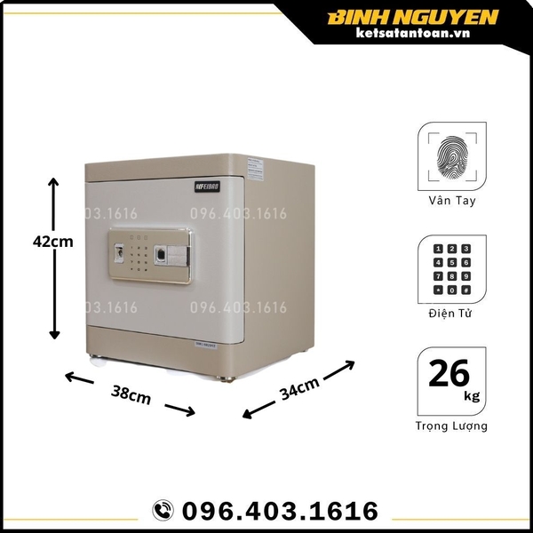 Két sắt vân tay điện tử aifeibao hk-m/d-40-al